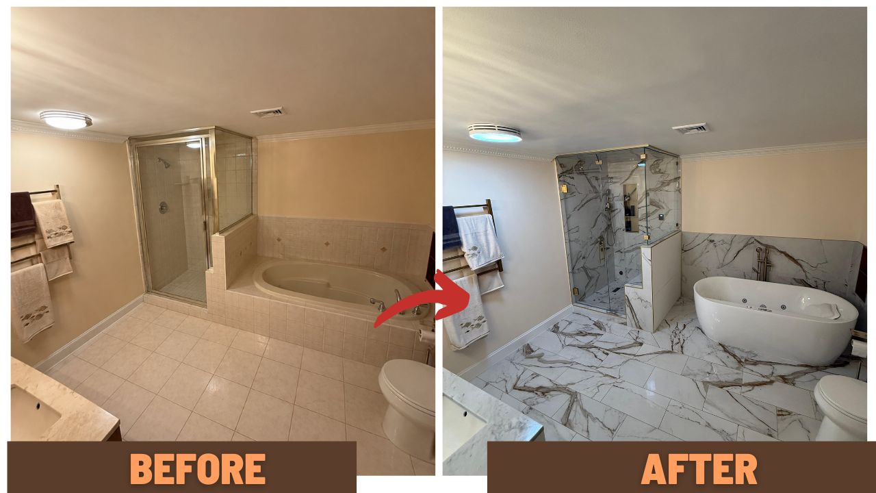 Before and After Bathroom Remodeling Ridgefield NJ By Tona Home Improvement